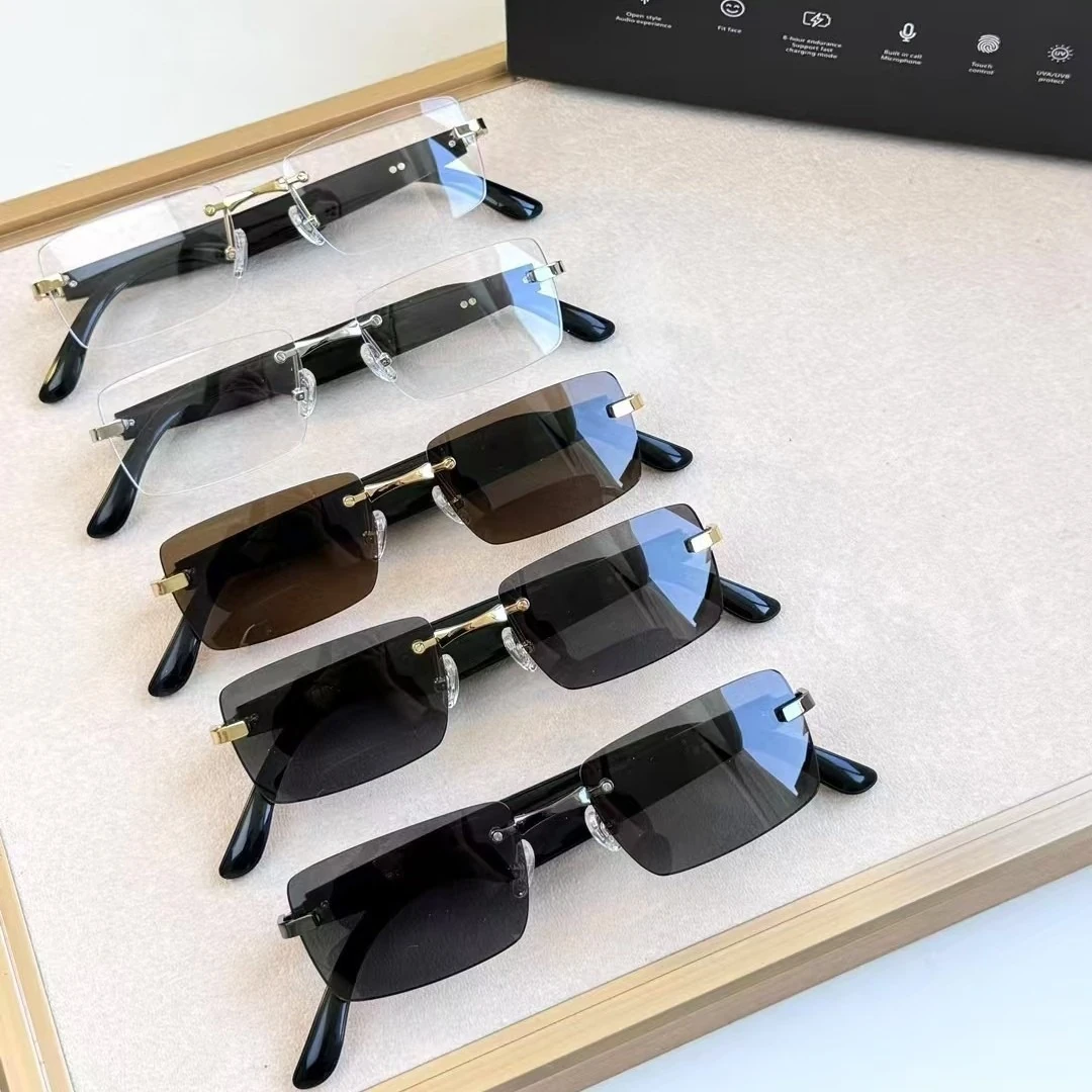 New AI Smart Bluetooth Sunglasses: Music, Calls, Wearable Translator, Office Device