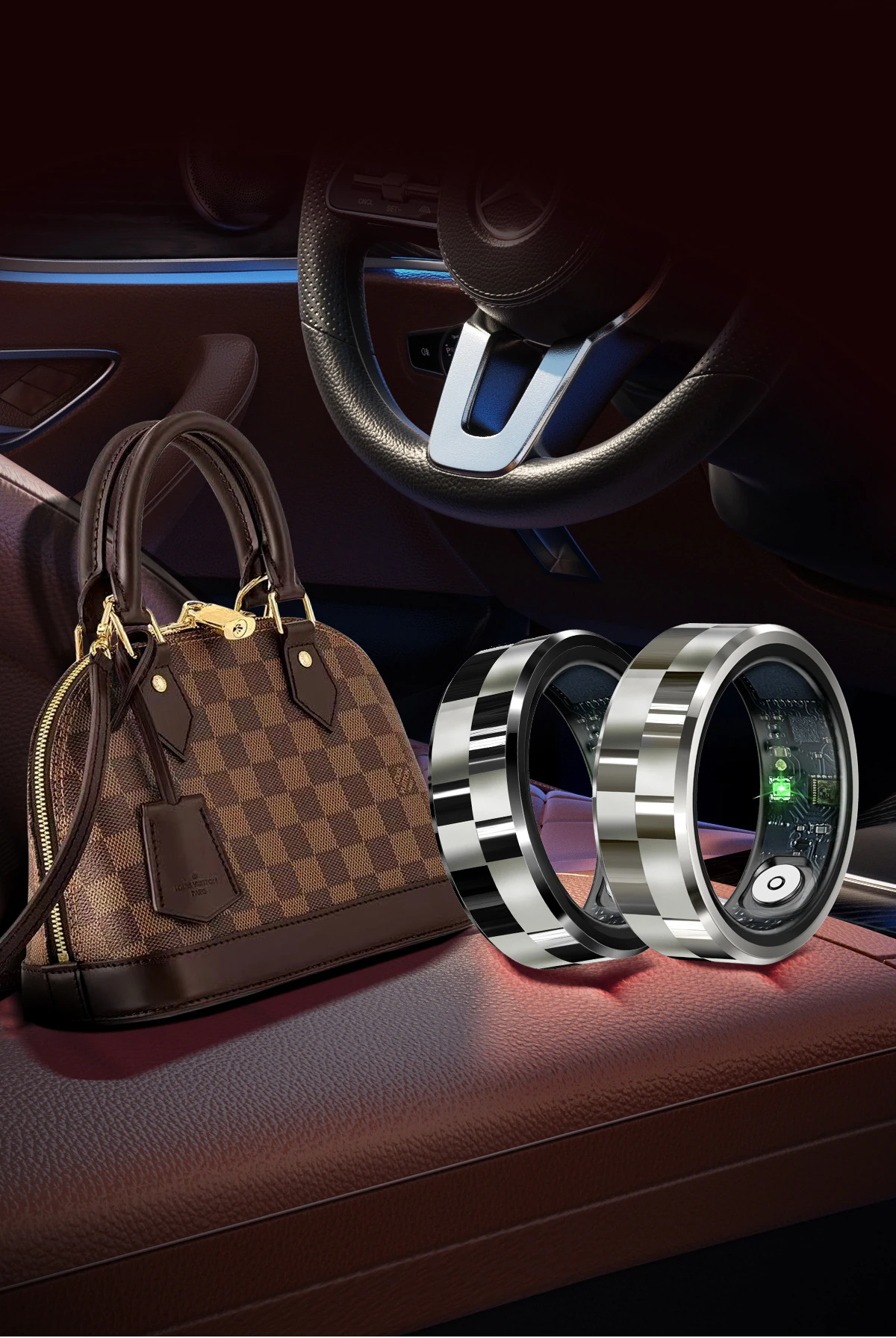 New R9 Smart Ring Charging Case Photo Capture, Blood Oxygen Monitoring, Sleep Tracking, Heart Rate Monitoring, Activity Mode For Men