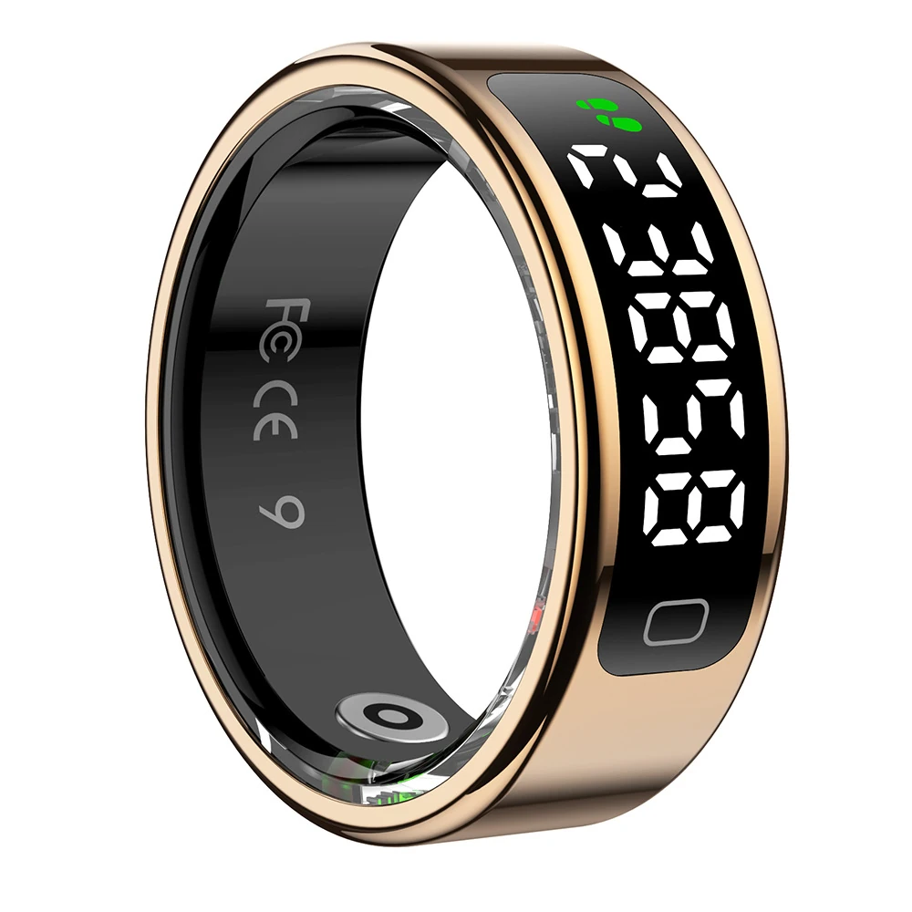 New R11C Smart Ring with Display Gesture Control Sleep & Heart Rate Monitoring Health Tracking Wearable Activity Tracker Calorie Counter