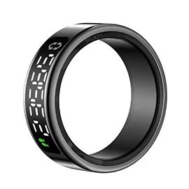 SY01 Smart Ring with Display, Touch Charging Base, Page Flip, Photo Taking, Smart Finger Ring, Heart Rate Monitoring, Blood Oxygen Monitoring, Sleep Monitoring