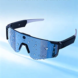 Bluetooth AI Smart Glasses for Photography: 8-Megapixel Outdoor Camera with Dual-Lens System and Interchangeable Prescription Lenses