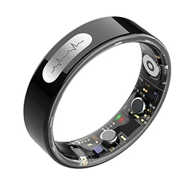 New ECG Smart Ring: Monitors Heart Rate, Blood Oxygen Levels, and Body Temperature for Remote Health Monitoring