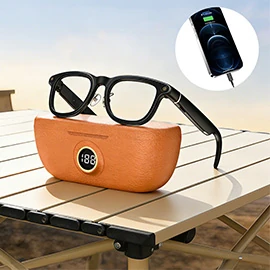 X01 Smart Glasses: 8-megapixel camera, charging case, audio and video recording, image stabilization, AI assistant, translation, and office features