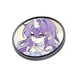 Electronic blinking badges with animated patterns, videos, and Bluetooth functionality; customizable anime-style badges and collectible pins