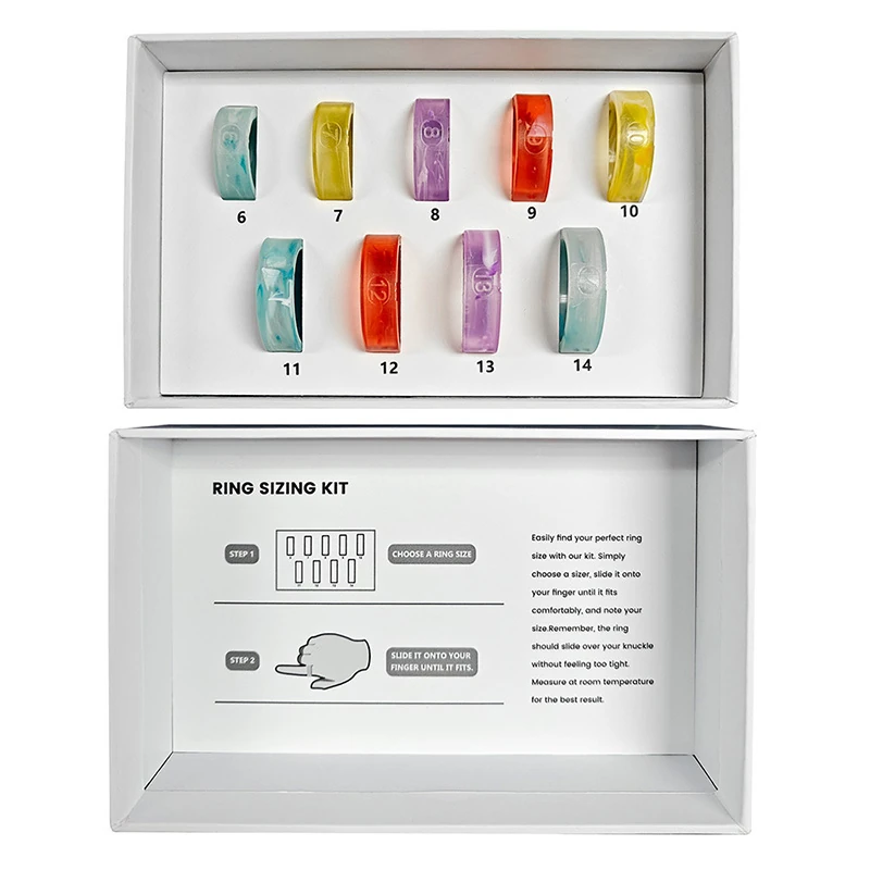 Trendy Mini Ring: Accurate Finger Sizing, Unisex, Comes in a White Box