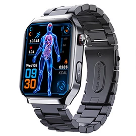 F700 Smartwatch with Blood Pressure Monitoring, ECG, Health Check, Sleep Tracking, Stress Monitoring, SOS Fall Detection, and Fitness Tracking