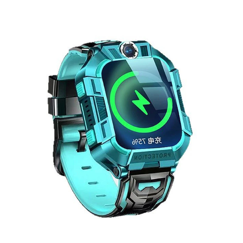 Children's Smartwatch with Large Rotating Screen and Dual Cameras&mdash;Designed for Middle School Students, All-Network Compatible with GPS Tracking