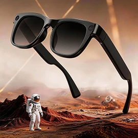 E06S Smart Glasses: 13-Megapixel Camera, Portrait and Landscape Mode, Photo and Video Recording, Live Streaming, AI-Powered Glasses