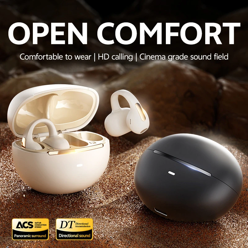 N03 Model: Leak-Proof Earhook-Style Bluetooth Headphones with Bone Conduction, Ideal for Sports, Ultra-Long Battery Life, Stylish Design, Unisex