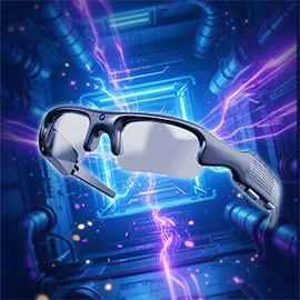 HD16 High-Tech Live Streaming, Real-Time Two-Way Audio, HD Camera, Photo and Video Recording, Wireless Bluetooth Smart Glasses