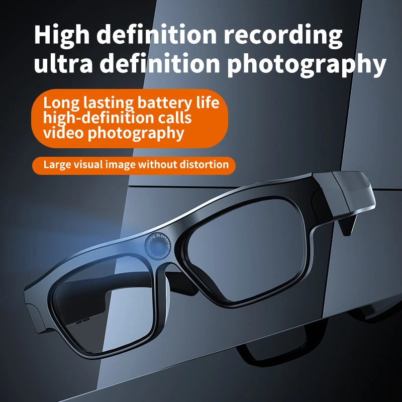 XV18 AI Glasses: Cutting-edge technology, translation, Bluetooth, camera, photography, outdoor use, windproof, SD card slot, video recording, smart features
