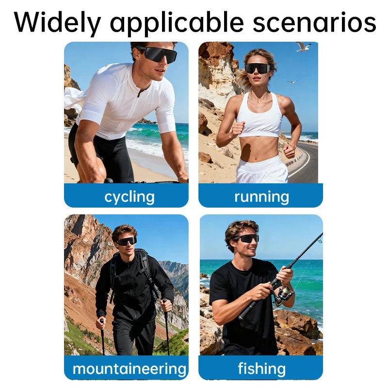 S1 AI-powered Bluetooth sunglasses: headphones, music, calls, navigation, sunglasses, outdoor sports, audio goggles, wireless