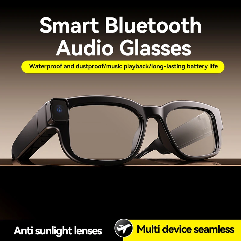 G01 AI Smart Glasses with Camera: 5-Megapixel Photo and Video Capture, Video Calls, Translation, and AI Q&A