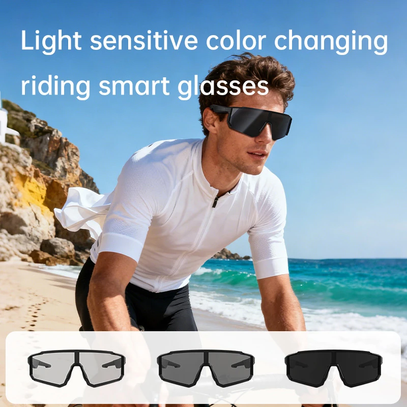 S1 AI-powered Bluetooth sunglasses: headphones, music, calls, navigation, sunglasses, outdoor sports, audio goggles, wireless