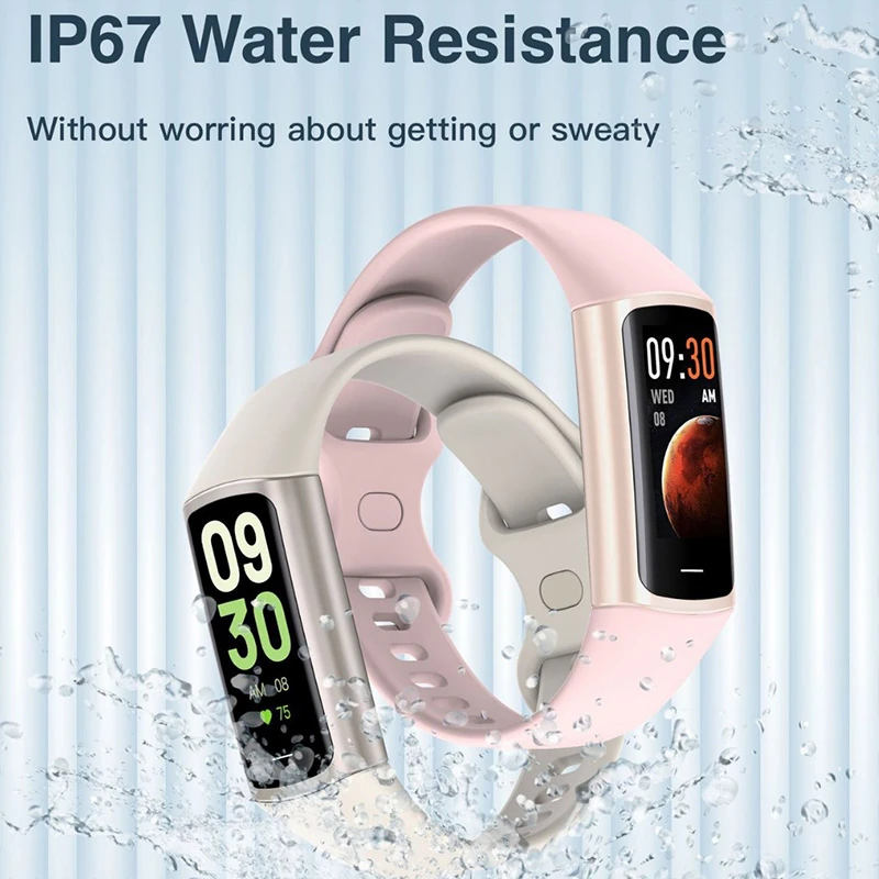S02 Smart Wristband: Step Counter, Sleep Tracking, Blood Oxygen Monitoring, Heart Rate Monitoring, Health Alerts, Bluetooth, Cutting-Edge Technology