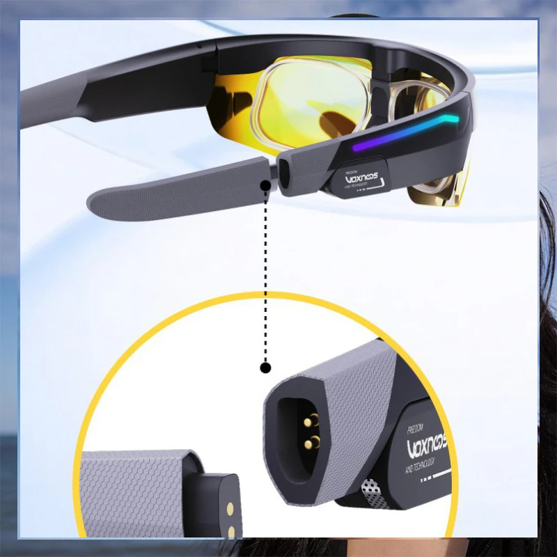 V01 AI outdoor cycling smart glasses SPARKRIDER intercom RGB