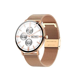 DW AMOLED Smartwatch: WhatsApp, Bluetooth Calling, Health Monitoring, NFC，Circular
