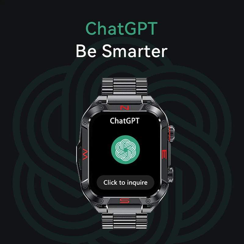 R5 Smartwatch: Voice Assistant, 1GB Memory, Local Music, Waterproof, Extra-Large Screen