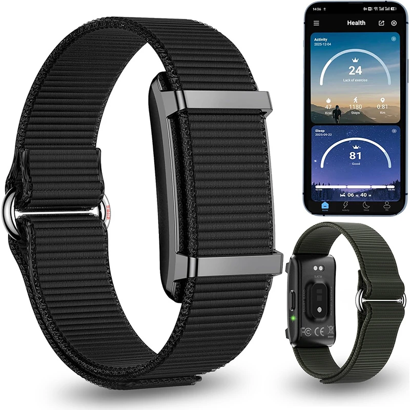 Y25 Screenless Smart Bracelet: Heart Rate and Blood Oxygen Monitoring, Long Battery Life, Fitness Tracker
