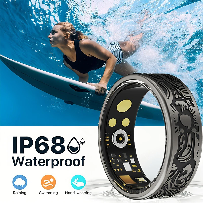 R16 Smart Ring: Heart Rate, Blood Oxygen, Sleep, Step Counting, Multi-Sport Tracking, Smart Photo Capture
