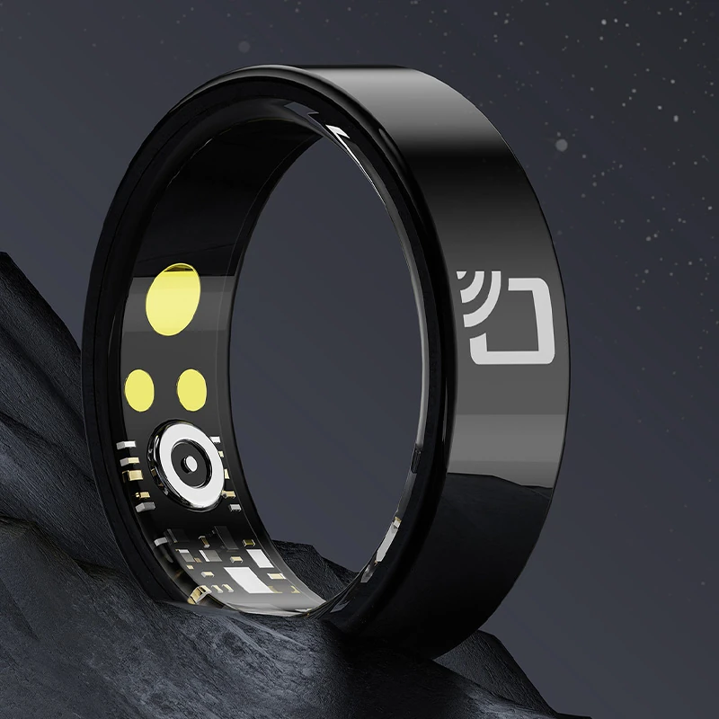 R20 Smart Ceramic Ring: Step Counting, Calorie Tracking, Heart Rate, Blood Pressure, Blood Oxygen, and Sleep Monitoring