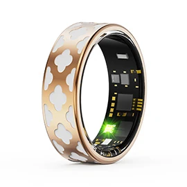 R10M Enamel Smart Ring: Heart Rate, Blood Pressure, Blood Oxygen, and Sleep Monitoring; Exercise Tracking and Remote Photo Capture