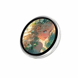 H01 Bluetooth electronic badge Cyber Anime Valley Ziba Jia merchandise cheer light video playback High-definition display 