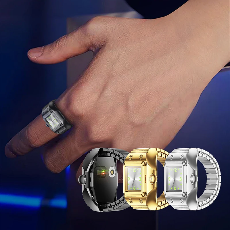 WR01 Watch Ring Fashionable and Unique Smart Ring Watch: A Minimalist, Trendy Digital Quartz 