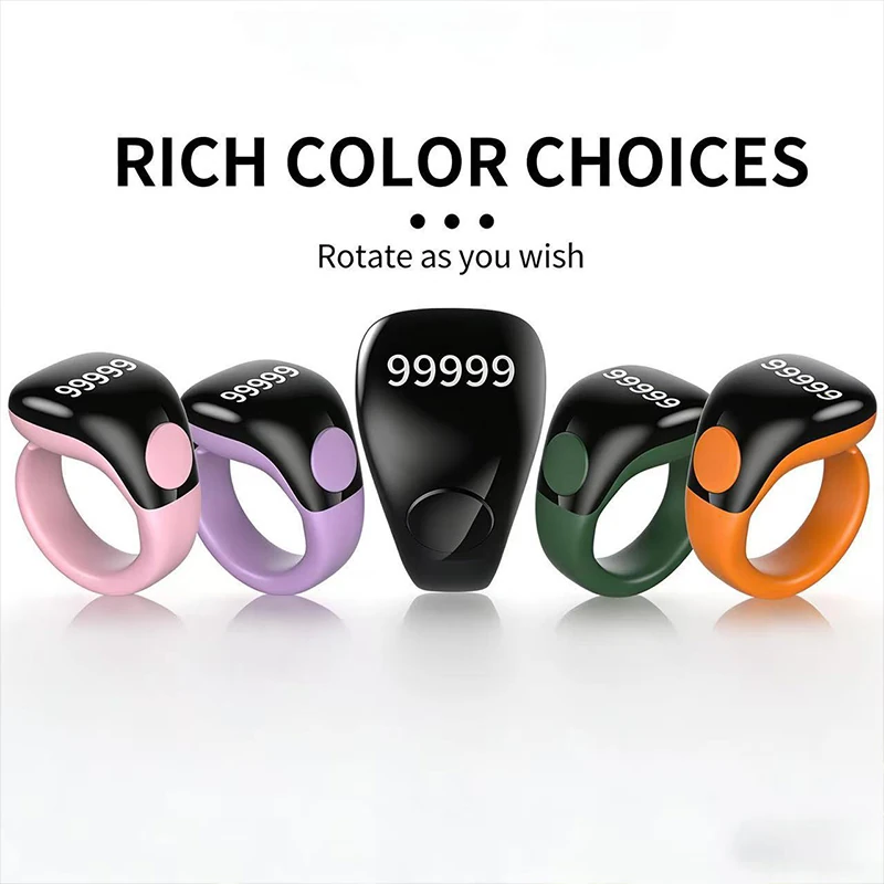 T1 Smart Ring with OLED Screen: Multifunctional 3-in-1 Digital Counter with Time Reminder and Bluetooth App Counting