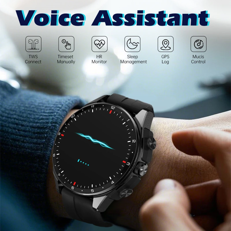 T23 Bluetooth Headset Watch: TWS 2-in-1 Rectangular ATS3085 Smartwatch