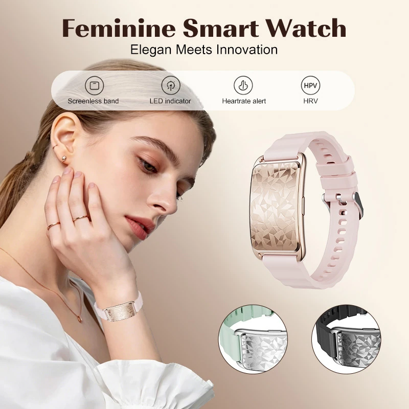 RTL8773 Screenless Smart Band: Heart Rate, Sleep, and Activity Tracking Bluetooth Fitness Band