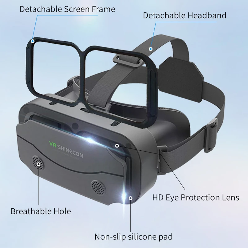 G13 Mobile VR Goggles Qianhuan Magic Mirror 3D Head-Mounted Gaming, Entertainment, and Virtual Reality (VR) Device for Factory Screen Mirroring