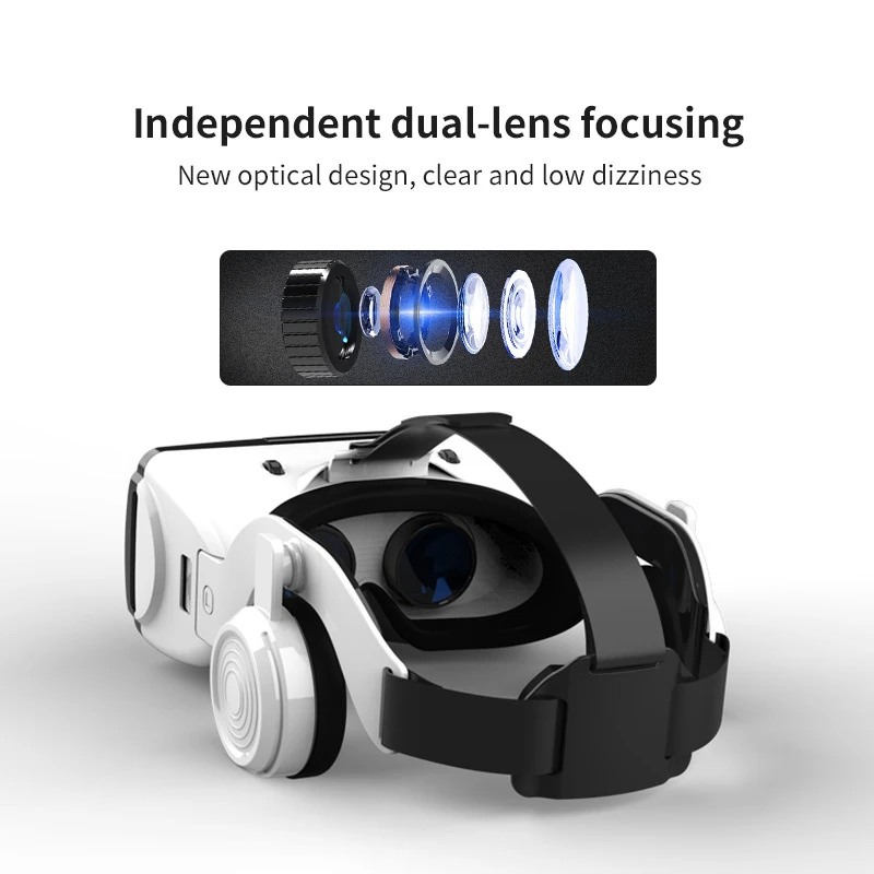 G06ED Headset Gaming Helmet Digital Qianhuan Magic Mirror VR Goggles 3D Glasses 3D Audio-Visual Mobile HD