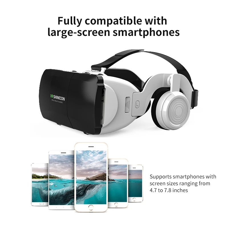 G06ED Headset Gaming Helmet Digital Qianhuan Magic Mirror VR Goggles 3D Glasses 3D Audio-Visual Mobile HD