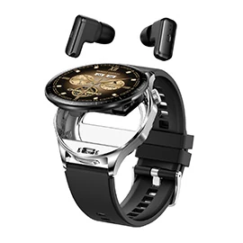 T98 Smartwatch: Bluetooth Earbuds and TWS 2-in-1 for Calls, Music, and Heart Rate Monitoring with a 1.43-inch Display