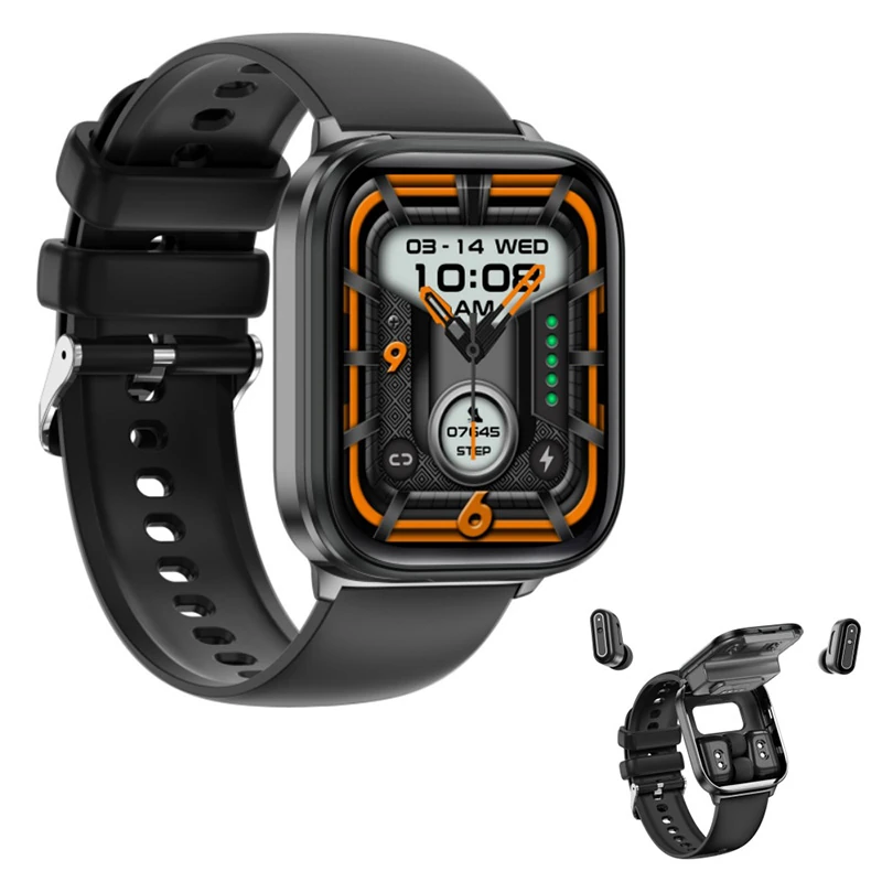 X9 Smartwatch and Bluetooth Headset 2-in-1 with 1.85-inch Screen, TWS for Calls and Music, Cross-Border Slim and Lightweight Flip-Style 