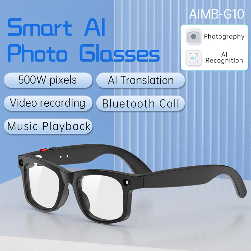 G10 S2 Max Smart Glasses: 5-megapixel smart glasses with video and photo recording capabilities, featuring AI translation