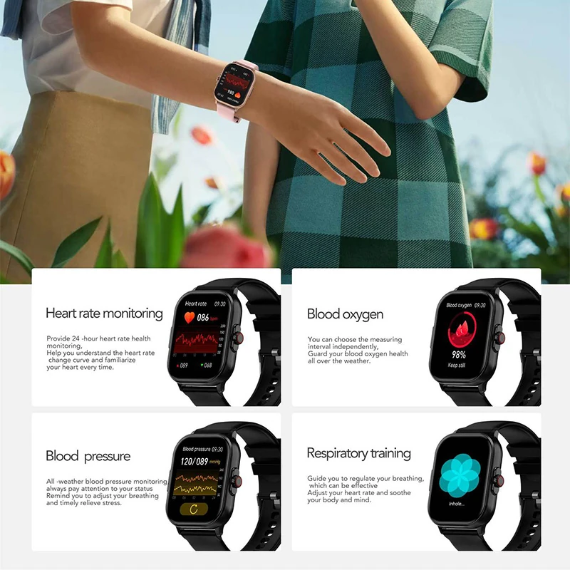 E02 Smartwatch: ECG, Blood Oxygen, and Blood Pressure Monitoring with Bluetooth Calling&mdash;Unisex Watch