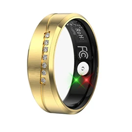 HR05 Smart Ring for Heart Rate, Newly Upgraded Motor with VibrationHBlood Oxygen, and Sleep Monitoring, Plus Reminders for Incoming Calls, Prolonged Sitting, and Hydration