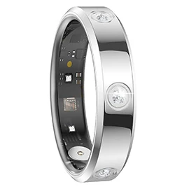 HR01 Smart Ring: Heart Rate, Sleep, and Blood Oxygen Monitoring, Step Counter, Fitness, Fashionable Diamond-Studded Smart Ring