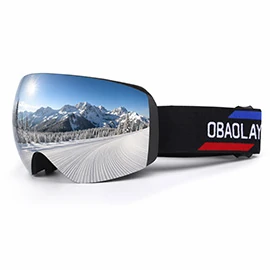 SG02 Double-Layer Anti-Fog Outdoor Ski Goggles: Wholesale of Adult Anti-Fog Wide-View Snap-On Goggles for Prescription Glasses