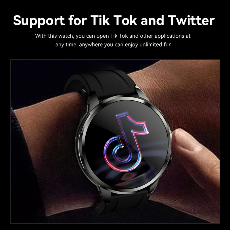 H99 Smartwatch Global Band Circular  Cellular 4G/5G SIM Card TikTok