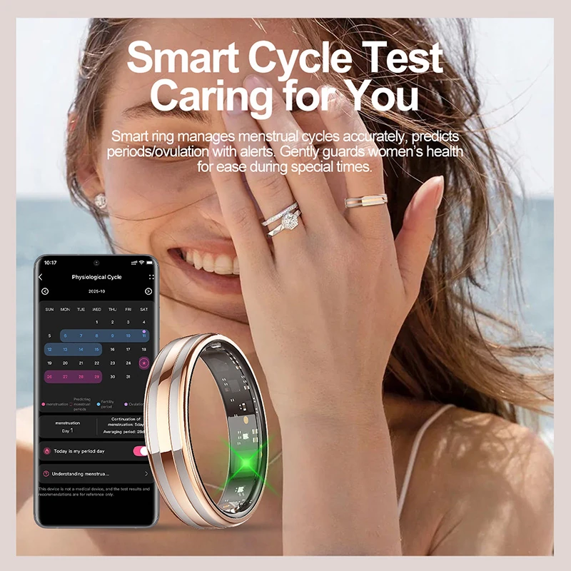 HR02 Smart Ring: Heart Rate, Blood Oxygen, Sleep, Video Scrolling, Health Monitoring, Cutting-Edge Technology, Bluetooth Smart Ring