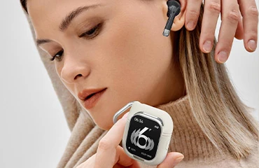 Say goodbye to bulky earbud cases! The 2-in-1 smartwatch with a flip-top design streamlines your SKU lineup and redefines profitability in the wearables wholesale market.