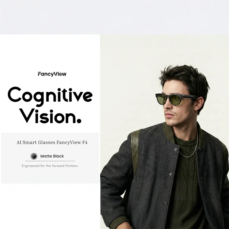 Y4 AI Smart Glasses with Camera: Stylish Bluetooth sunglasses featuring photo capture, translation, music playback, and call functions.
