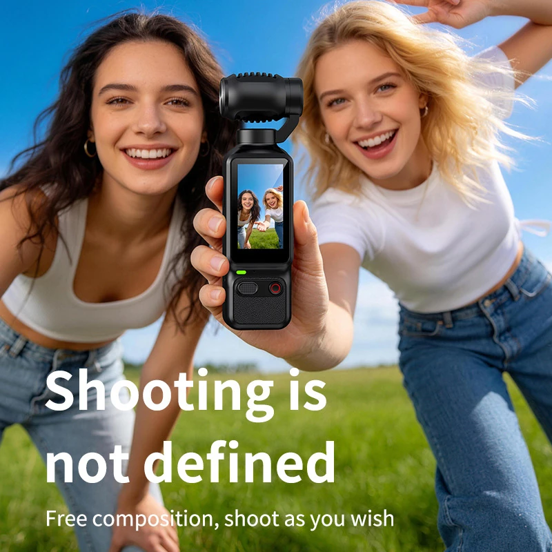 LK032 Handheld Action Camera: Pocket Camera, Handheld Gimbal, 4K HD, Anti-Shake, Waterproof, Video Recorder, DV Camcorder