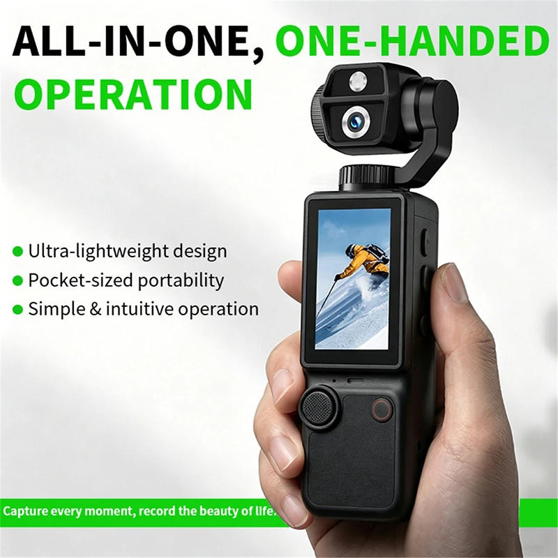S8 Handheld Outdoor Sports Camera &ndash; 4K HD, Auto-Focus, Pocket-Sized Video Camera for Meetings and Recording