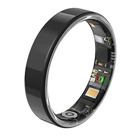 TK18 Smart Ring: Real-time Heart Rate, Step Counting, Blood Pressure, HRV, and Sleep Monitoring &ndash; Rugged, Outdoor-Ready, and 5ATM Water-Resistant